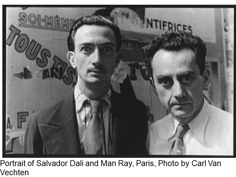 Portrait of Salvador Dali and Man Ray, Paris, Photo by Carl Van Vechten